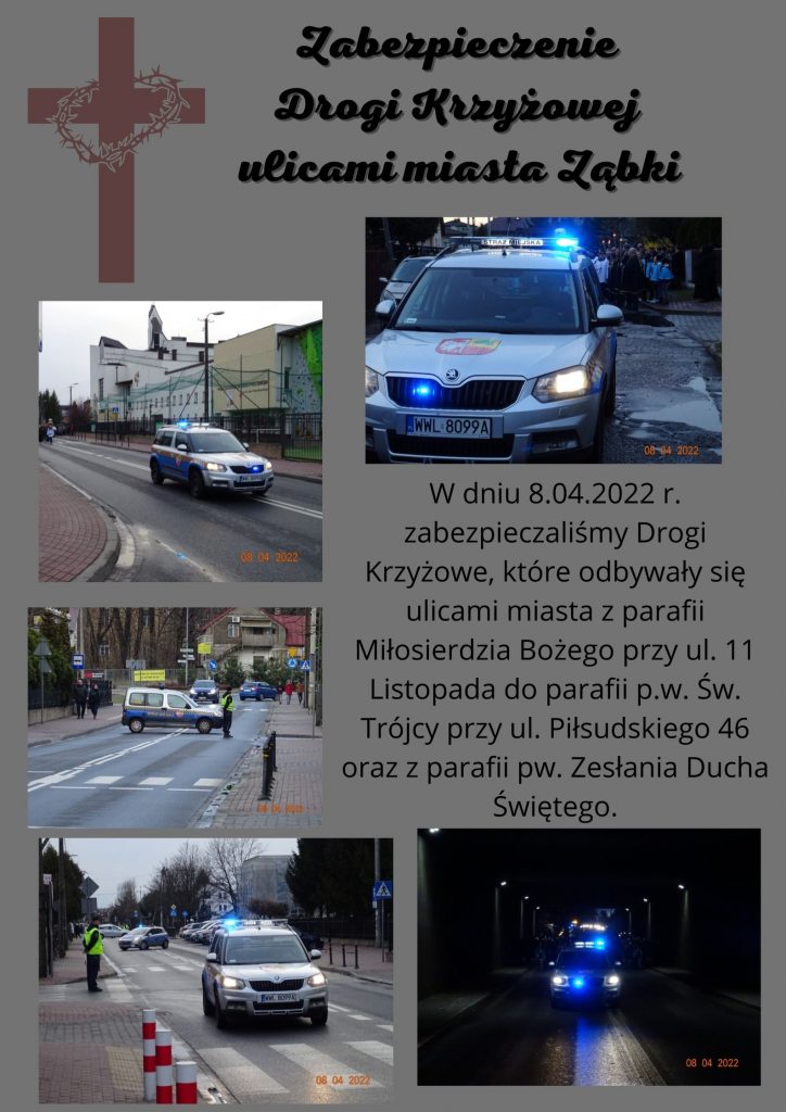 Zabezpieczenie Drogi Krzyżowej ulicami miasta Ząbki